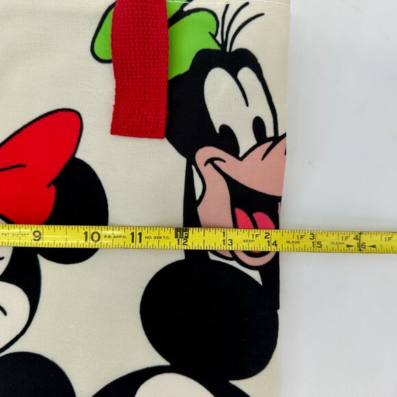 NEW Cartoon Character Canvas Tote Bag Mickey Minnie Goofy Donald Daisy Print - Picture 4 of 9